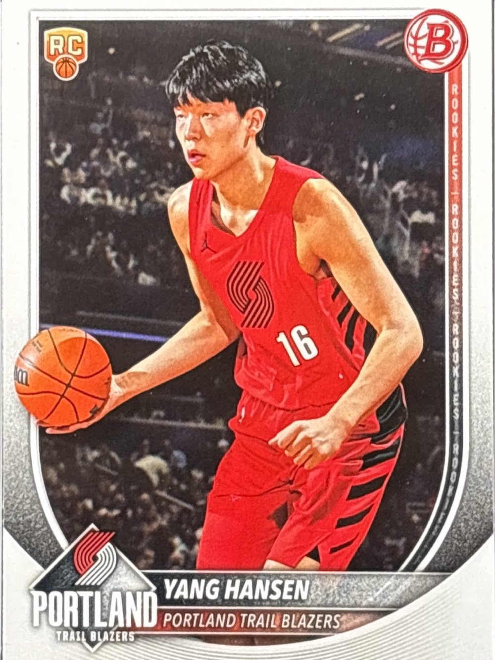 Topps Bowman Portland Trail Blazers Rookie Card - Yang Hansen